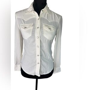 True Religion Ivory Button-Down Shirt